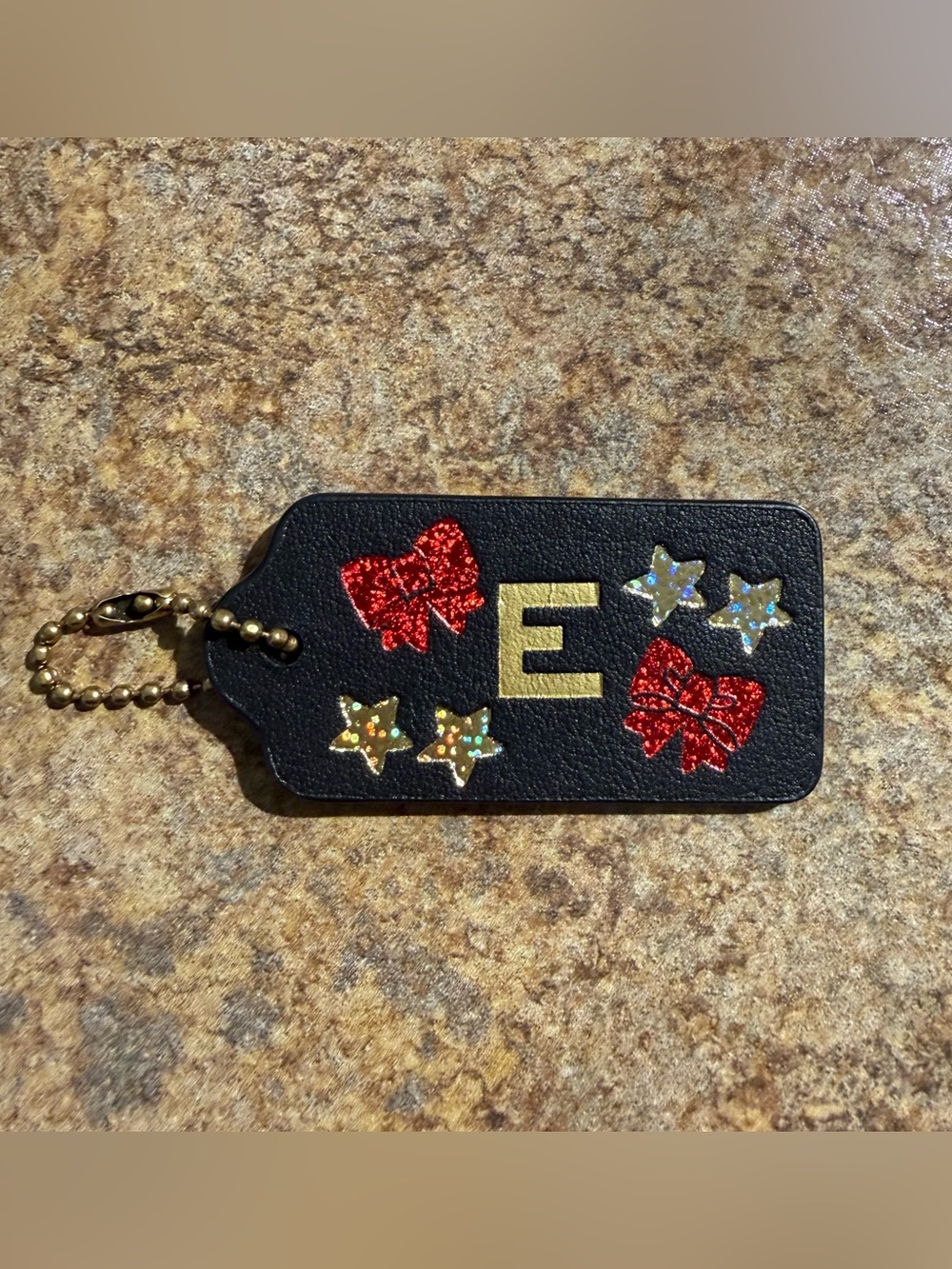 ♥️New Coach Black Customized Small Hangtag